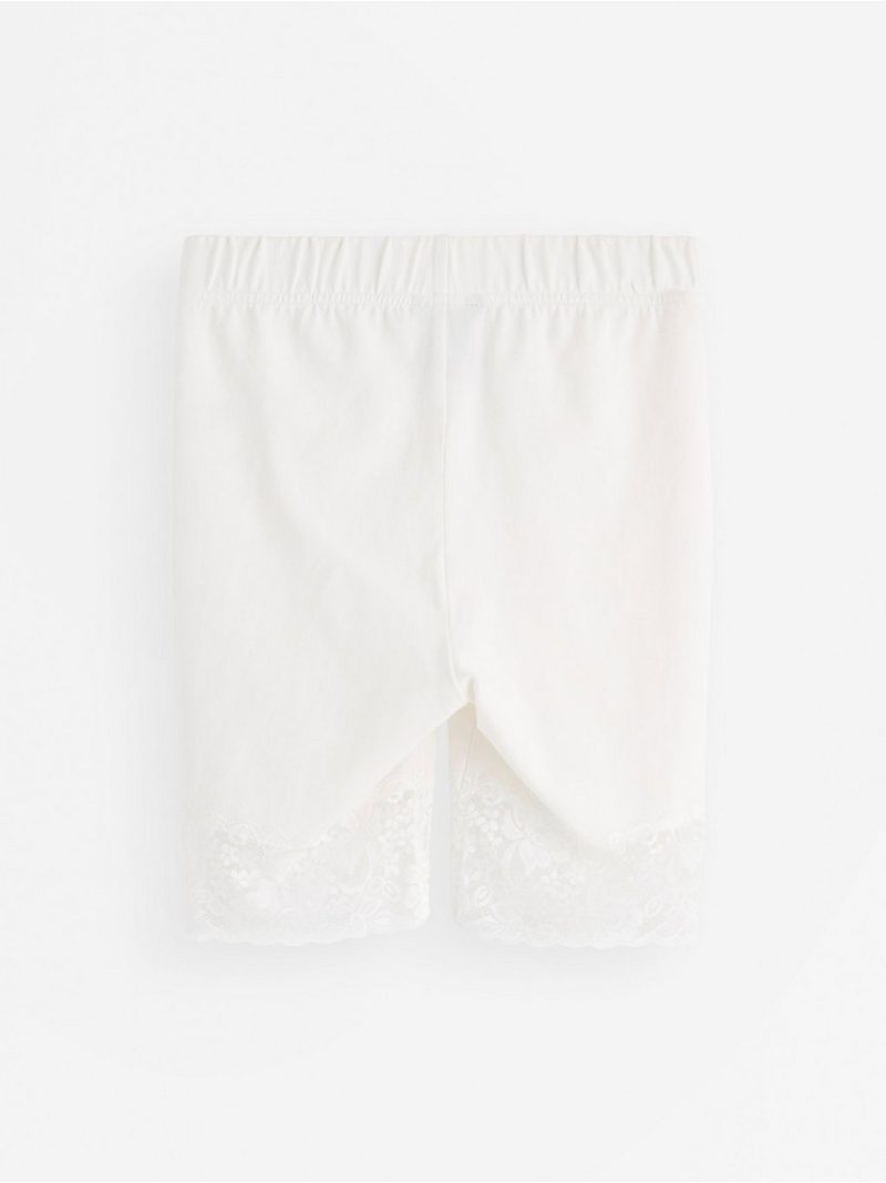 Cycling shorts with lace trim - 8598008-70