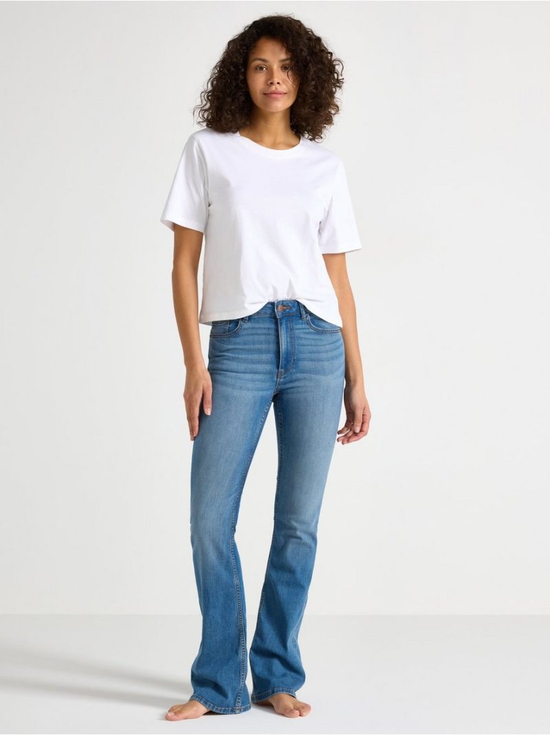 FLARE Karen stretch jeans with mid waist - 8602032-791