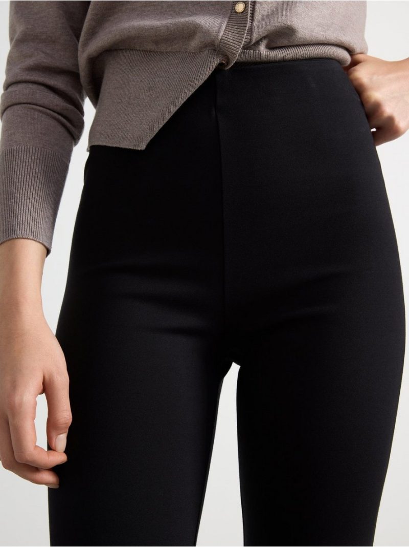 High waist trousers in stretch jersey - 8630869-81