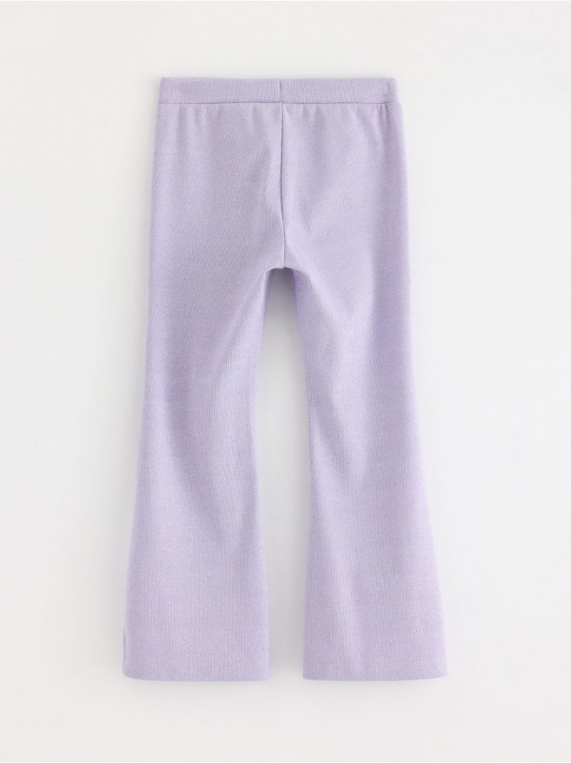 Ribbed Trousers with shimmer - 8633115-9613
