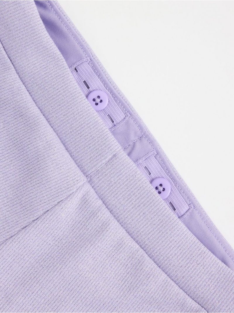 Ribbed Trousers with shimmer - 8633115-9613