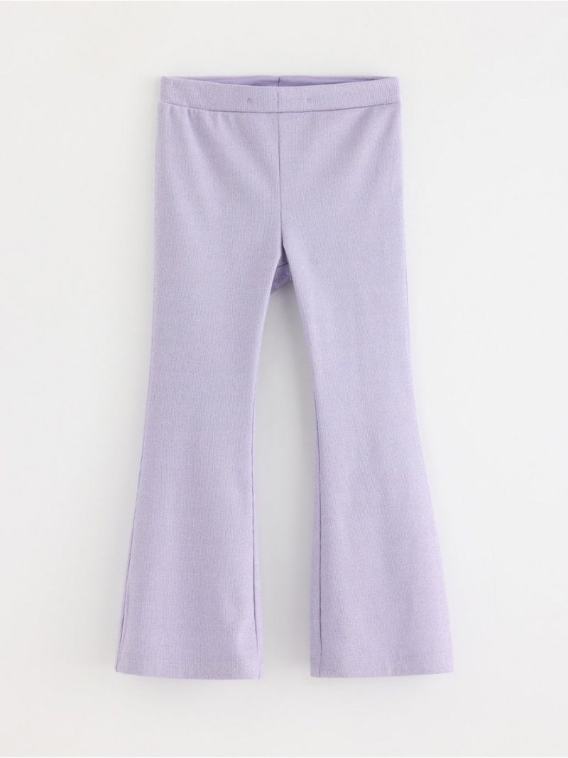 Ribbed Trousers with shimmer - 8633115-9613