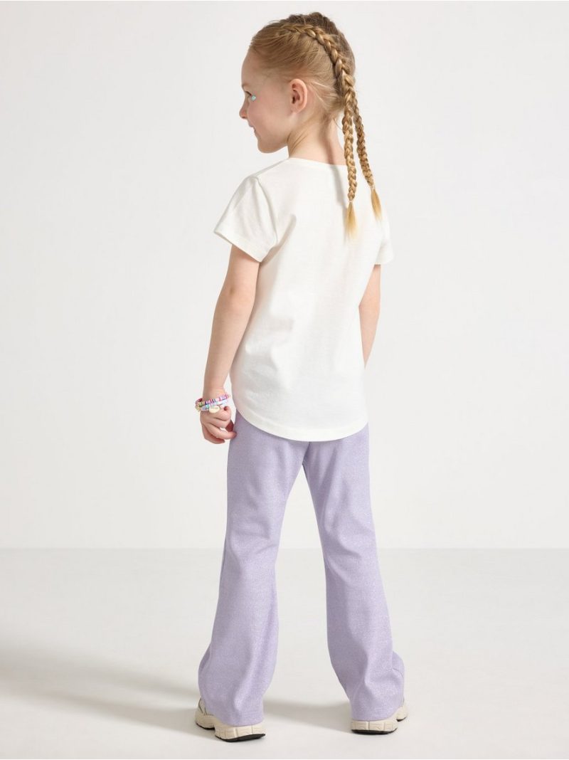 Ribbed Trousers with shimmer - 8633115-9613
