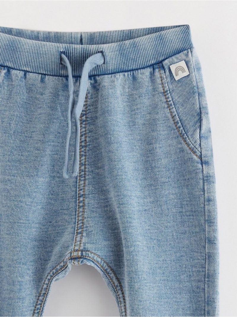 Joggers with denim look - 8652132-766