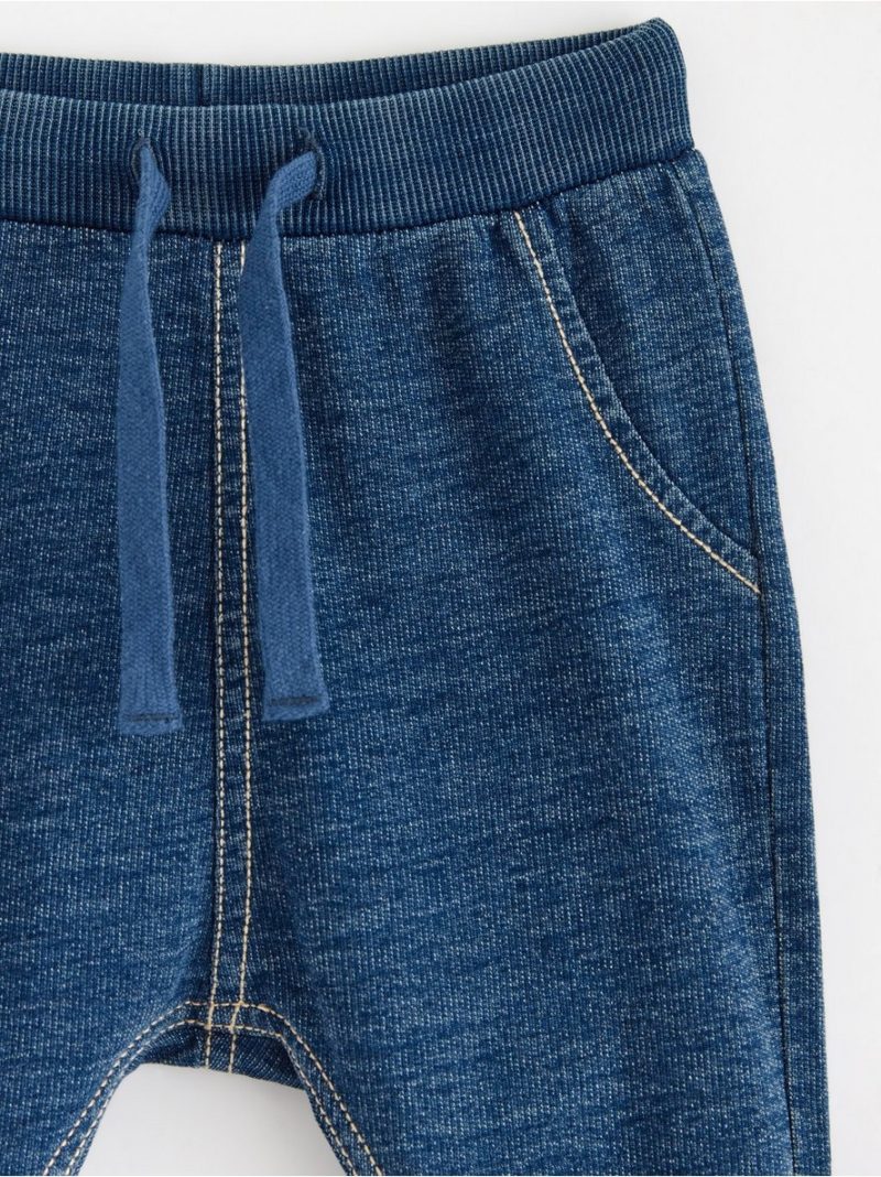 Joggers with denim look - 8652132-791