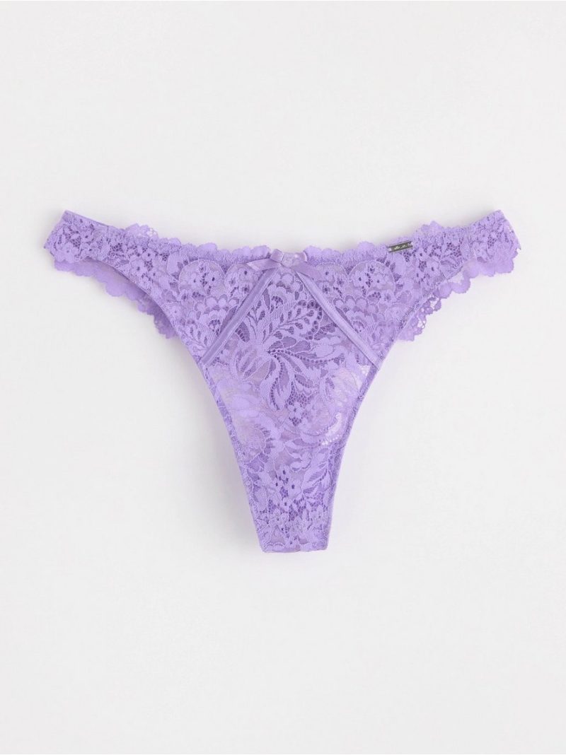 ella m –  thong in lace with low waist - 8665896-7639