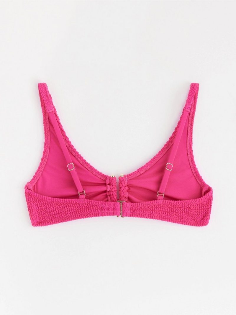 Crinkled unpadded  bikini bra - 8677085-3427