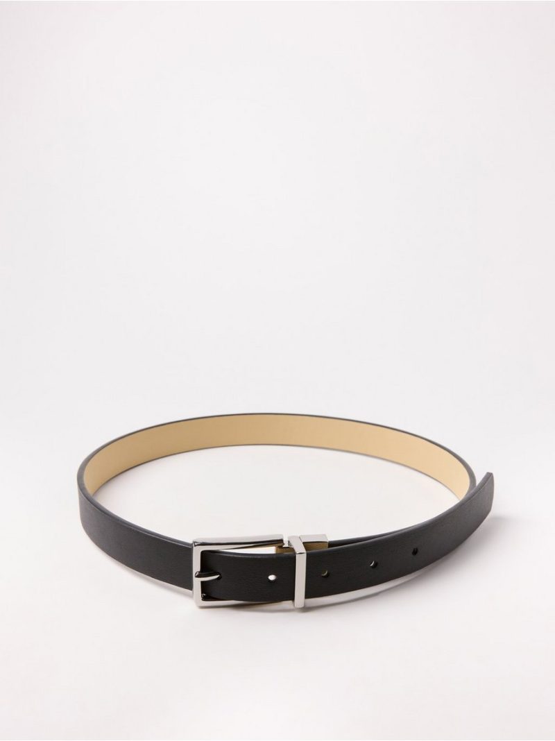 - Reversible belt with metal buckle Reversible belt with metal buckle - 8682451-80