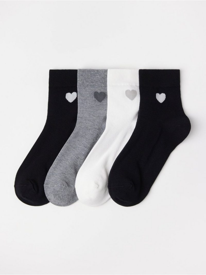 4-pack high ankle socks - 8687743-80