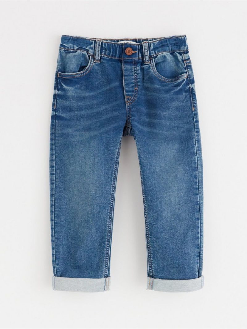 STAFFAN Straight leg jeans in denim jersey - 8688464-790