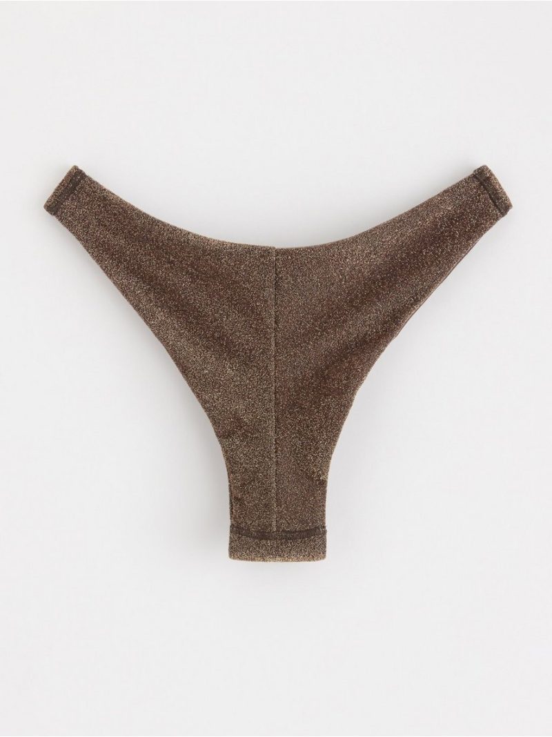 Glittery brazilian bikini bottom - 8696607-215