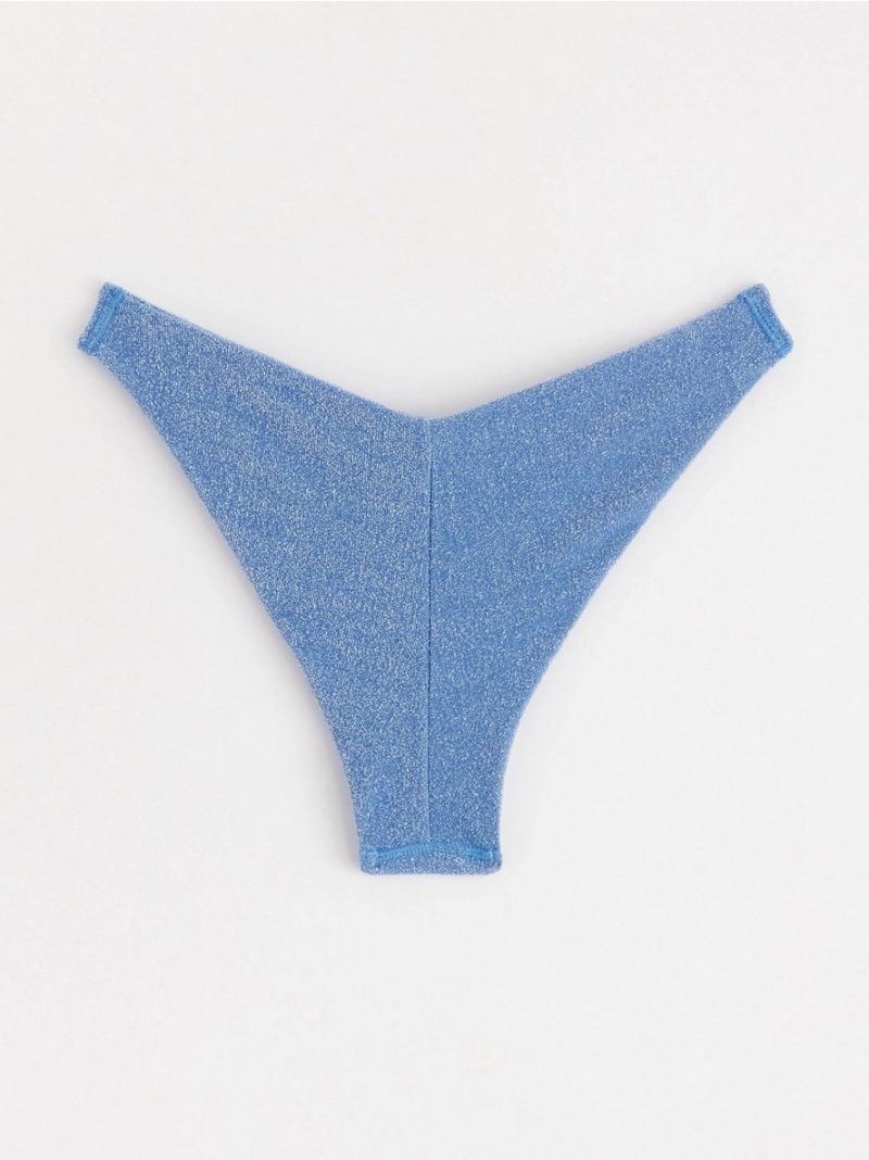 Glittery brazilian bikini bottom - 8696607-3371