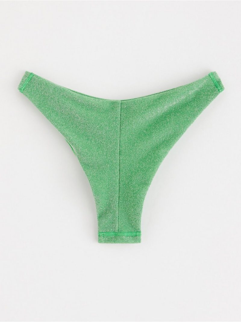 Glittery brazilian bikini bottom - 8696607-7982