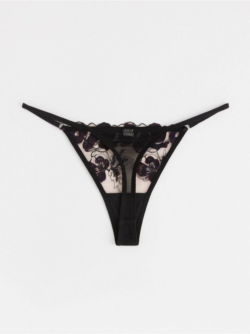 ella m –  thong in lace with low waist - 8724497-80