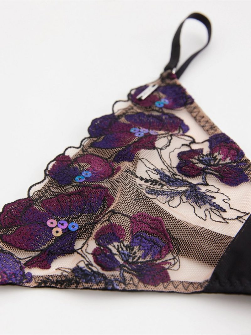 ella m –  thong in lace with low waist - 8724497-80