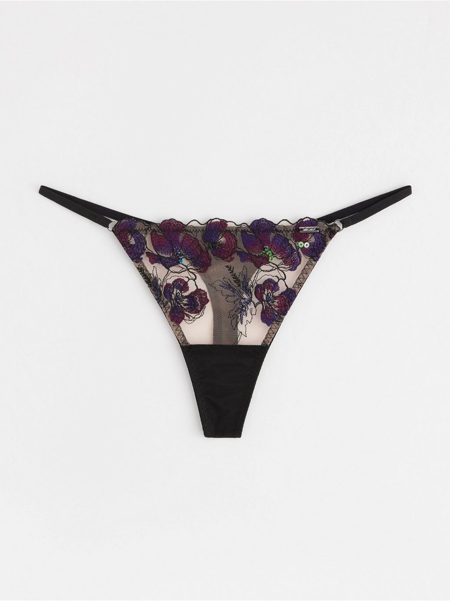 ella m –  thong in lace with low waist - 8724497-80