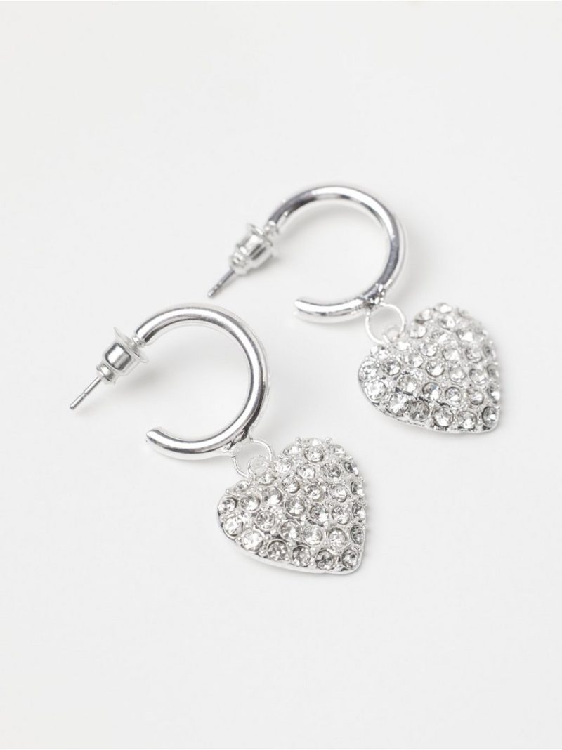 Earrings with hearts - 8760988-10