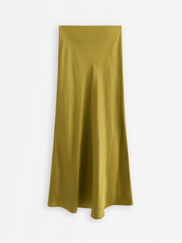 Maxi skirt in satin - 3000038-2118