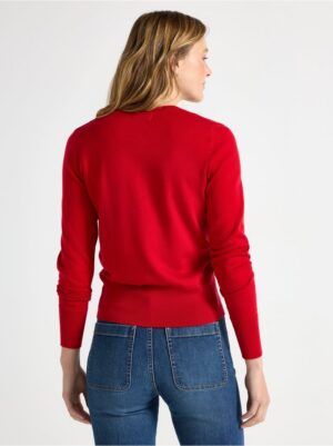 Fine-knit cardigan - 3000084-8668