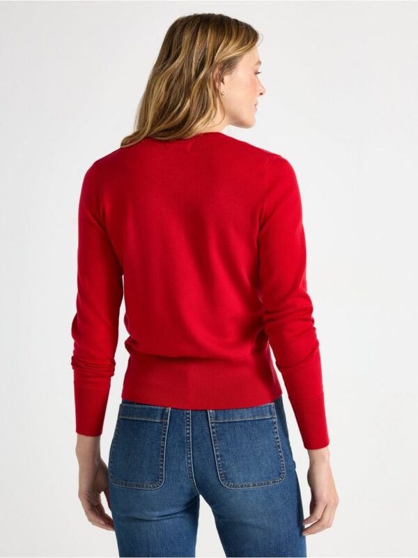 Fine-knit cardigan - 3000084-8668
