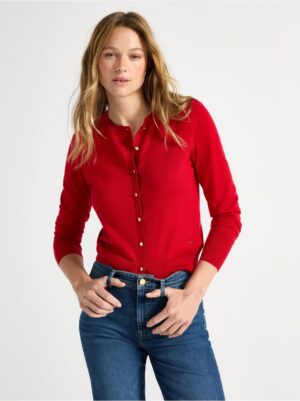 Fine-knit cardigan - 3000084-8668