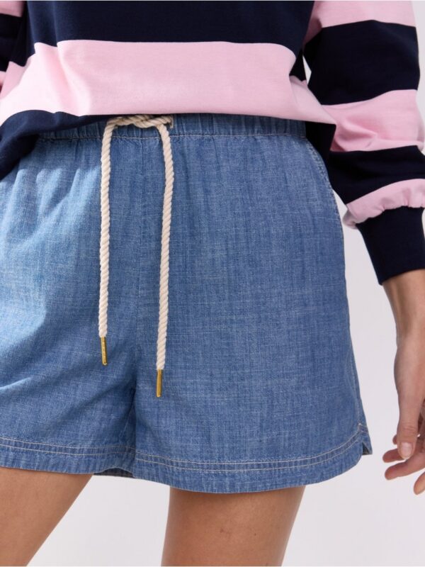 Chambray shorts - 3001632-9614