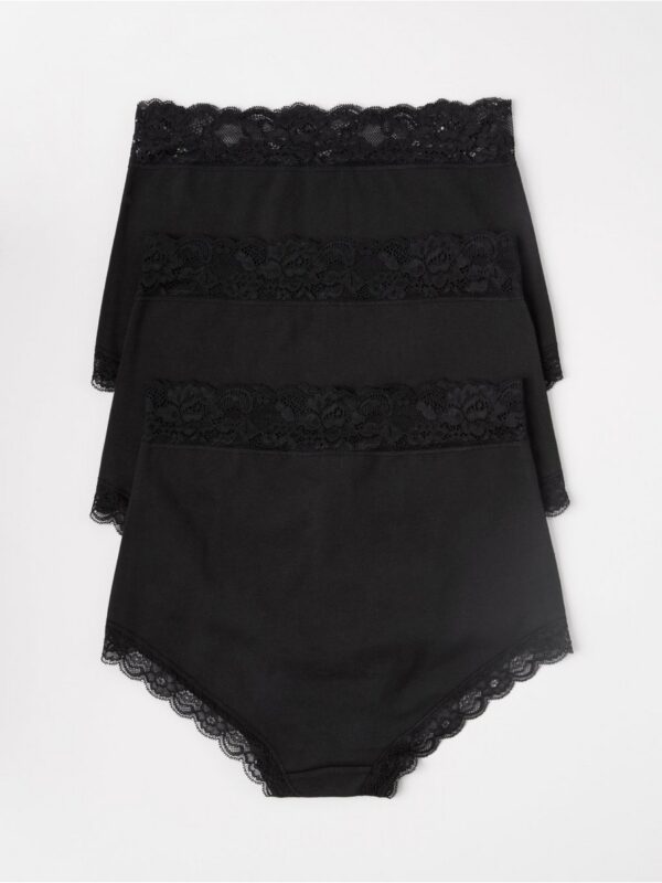 3-pack  briefs with high waist - 3001923-80