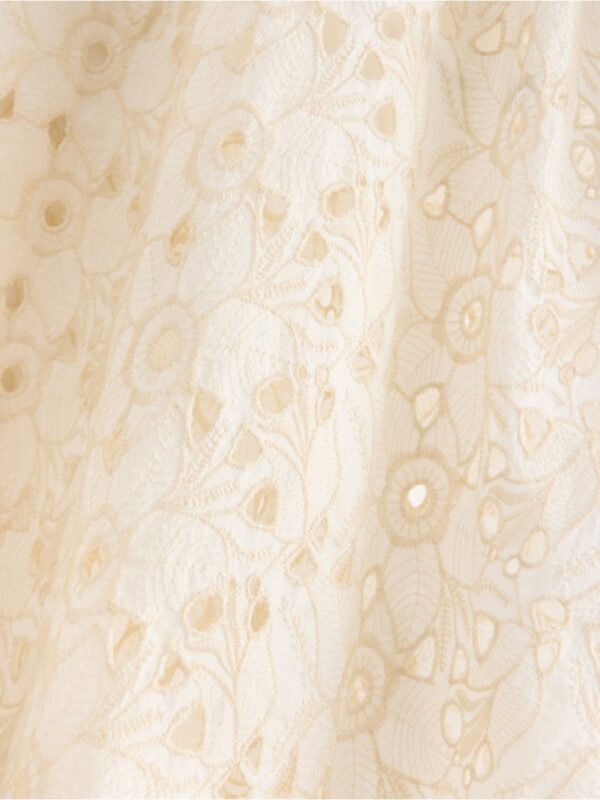 Maxi dress with broderie anglaise - 3003575-7862