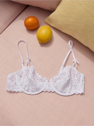 Brushalter - Unpadded bra with broderie anglaise 29
