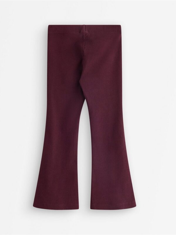 Ribbed flared leggings - 3004044-7268