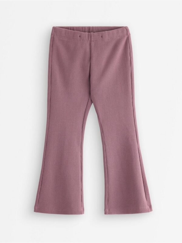 Ribbed flared leggings - 3004044-9438