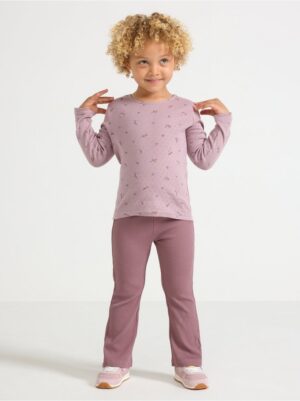 Ribbed flared leggings - 3004044-9438