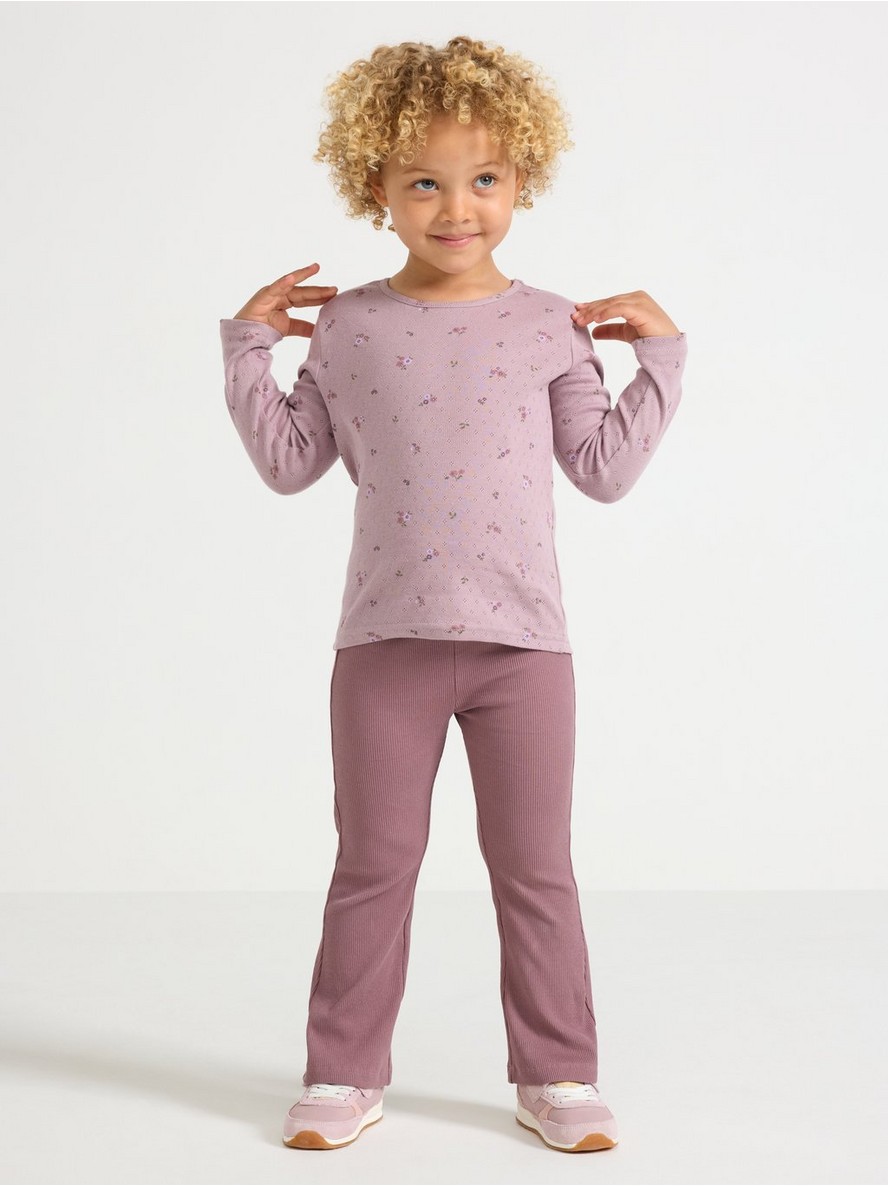 Helanke – Ribbed flared leggings