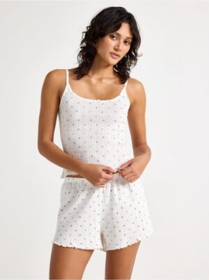 Pyjama top in pointelle - 3004226-300