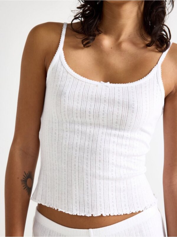 Pyjama top in pointelle - 3004226-70