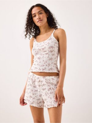 Pyjama top in pointelle - 3004226-7723
