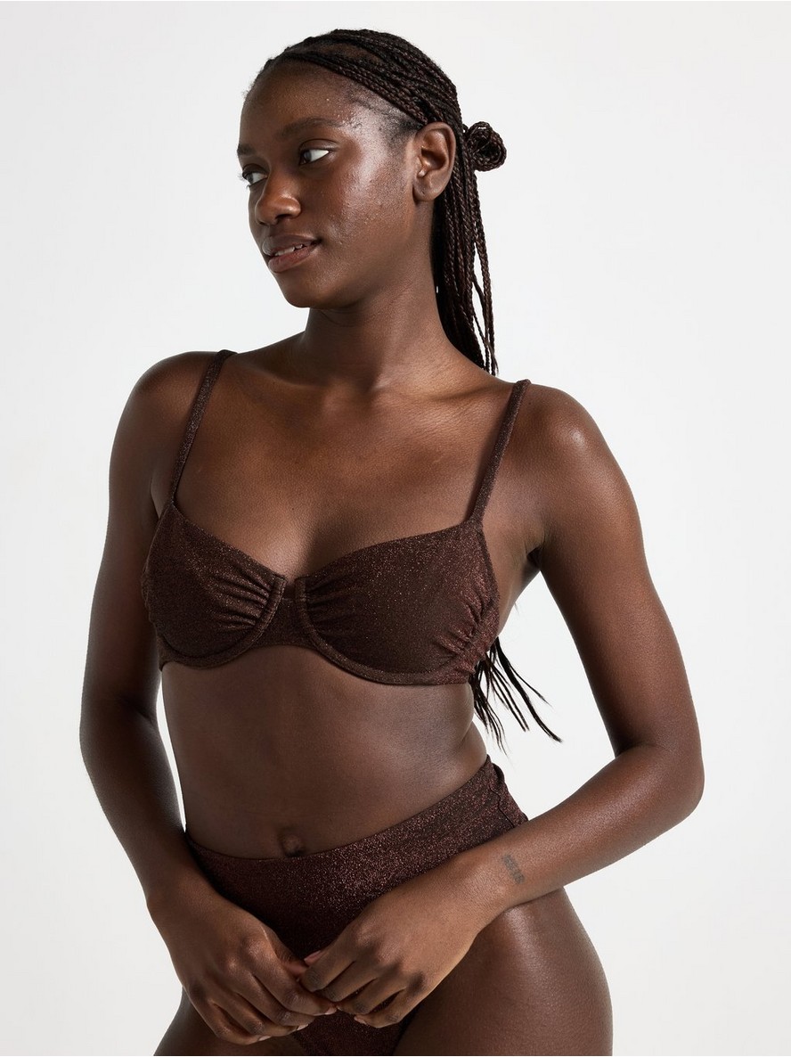 Kupaci kostim gornji deo – SENNA unpadded bikini bra with lurex