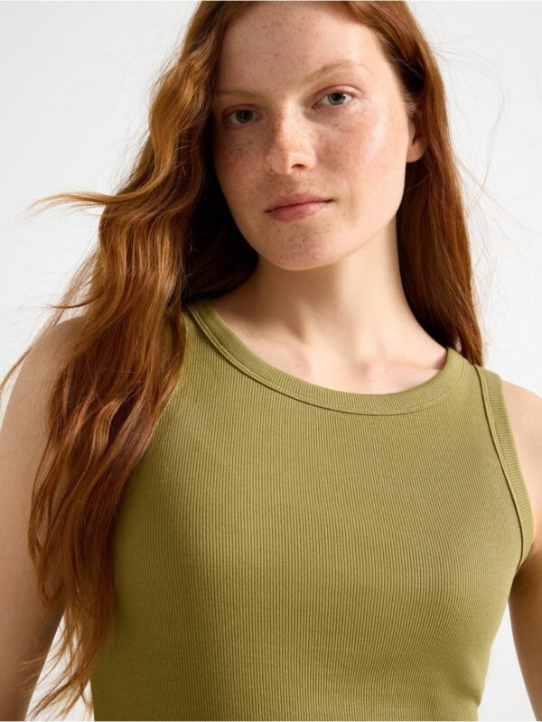 Ribbed tank top - 3004590-2118