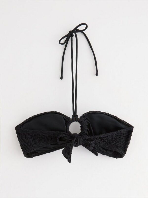 Crinkled bandeau bikini top - 3004698-80