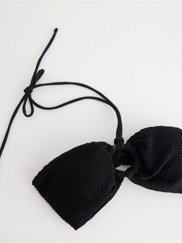 Crinkled bandeau bikini top - 3004698-80