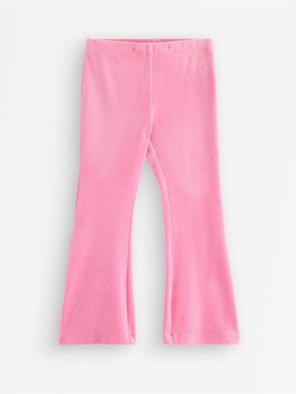 Flared leggings in velour - 3004735-3644