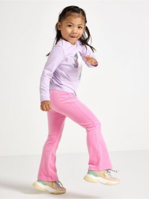 Flared leggings in velour - 3004735-3644