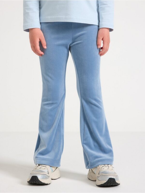 Flared leggings in velour - 3004735-8174
