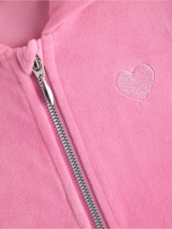 Hoodie in velour - 3004736-3644