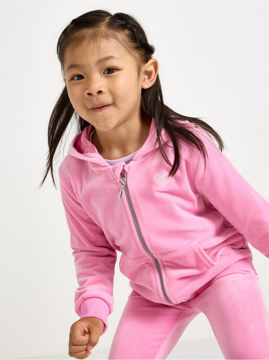 Dukserica – Hoodie in velour