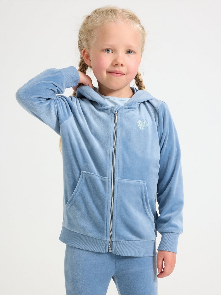 Dukserica – Hoodie in velour