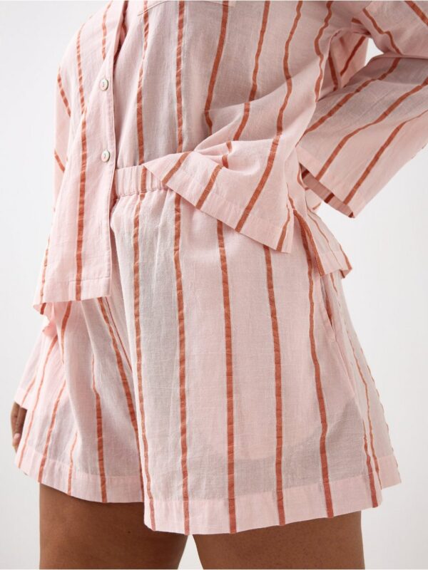 Pyjama shorts in seersucker - 3004950-7723