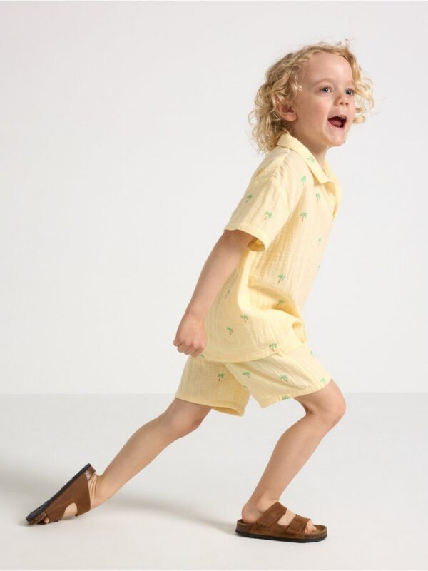 Shorts in cotton gauze - 3005091-1877