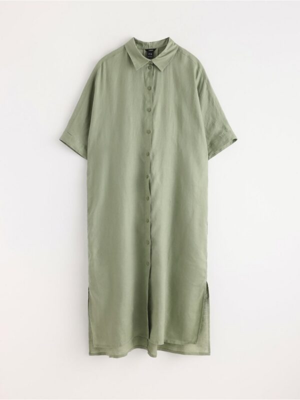Shirt dress in linen - 3005102-5601