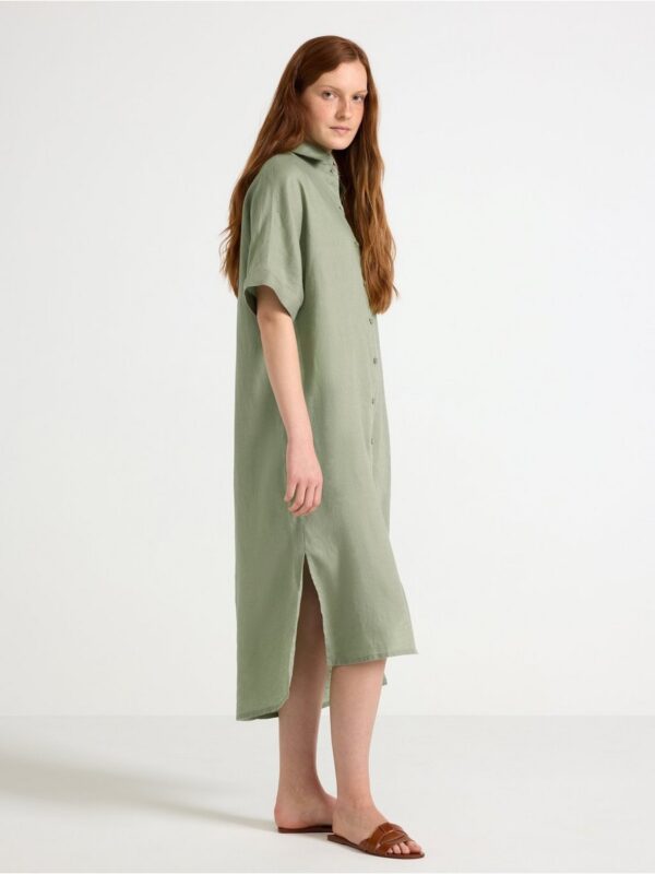 Shirt dress in linen - 3005102-5601